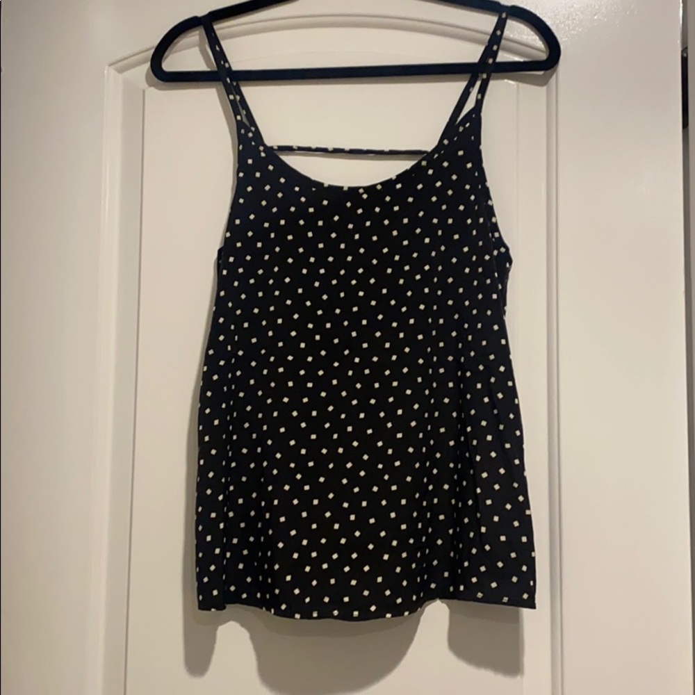 Silky-feel cami with back detail